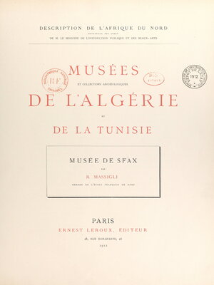 cover image of Musée de Sfax